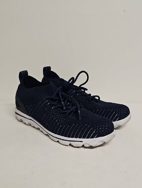 Propet B10 Unite Blue Slip On Sneakers Knit Walking Shoes Size 7.5